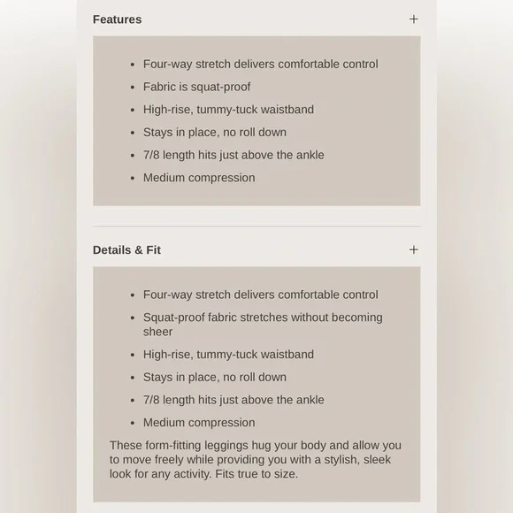 She Fit Boss Leggings 2 Luxe (XXL) High Rise Compression Fit 7/8 Length Sodalite - Picture 11 of 11